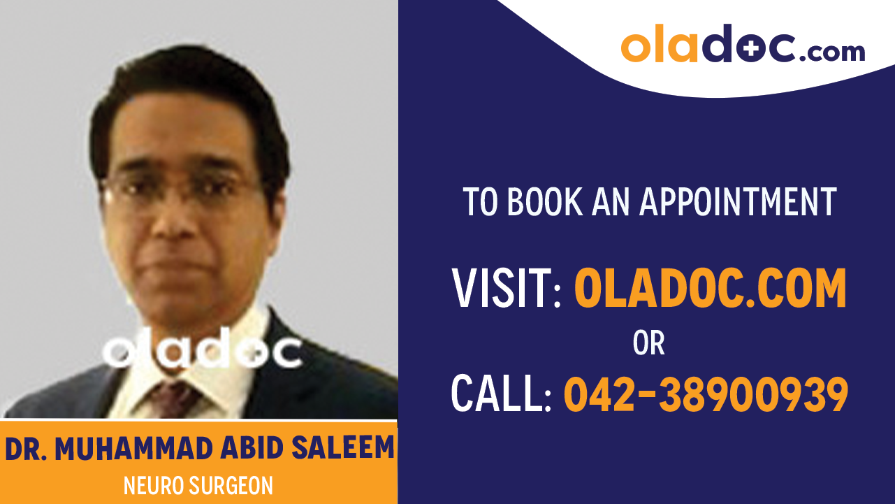 Book appointment with Dr. Muhammad Abid Saleem-best Neuro Surgeon in Karachi